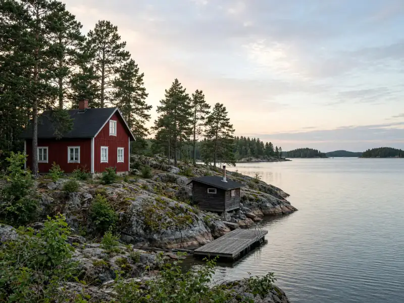Rive boisée du Päijänne, type de secteur — pas le bien